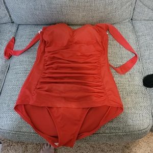 Ruby Ribbon One piece bathing suit